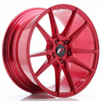 Llanta Jr Wheels Jr21 18x8,5 Et40 5x112 Platinum Red Japan Racing