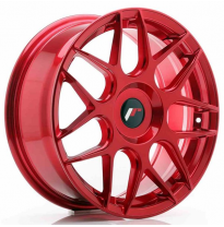 Llanta Jr Wheels Jr18 17x7 Et20-40 Blank Platinum Red Japan Racing