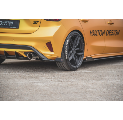 Racing Durability Splitters Traseros Laterales + Flaps Ford Focus St Mk4 - Ford/Focus St/Mk4 Maxton Design
