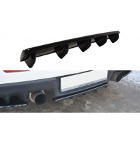 Splitter Inferior Central Trasero Mitsubishi Lancer Evo X (Con Barras Verticales) - Abs Maxton Design