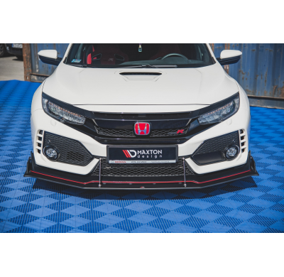 Racing Durability Splitter Delantero Inferior Abs Honda Civic X Type-R - Honda/Civic/Mk10 Type-S/R Maxton Design