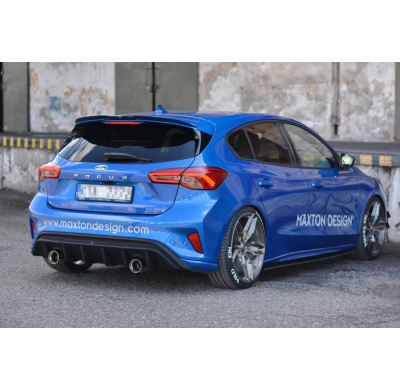 Difusor Paragolpes Trasero With Exhaust Ford Focus St-Line Mk4 - Ford/Focus/Mk4 Maxton Design