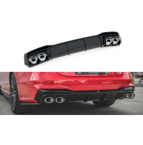 Difusor Paragolpes Trasero + Exhaust Ends Imitation Audi A7 C8 S-Line - Audi/A7 Maxton Design