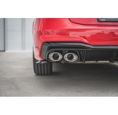 Difusor Paragolpes Trasero + Exhaust Ends Imitation Audi A7 C8 S-Line - Audi/A7 Maxton Design
