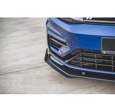 Racing Durability Splitter Delantero Inferior Abs + Flaps Vw Golf 7 R / R-Line Facelift - Volkswagen/Golf R/Mk7 Facelift Maxton