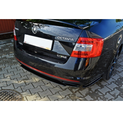 Splitters Inferiores Laterales Traseros Skoda Octavia Iii Rs Restyling - Abs Maxton Design