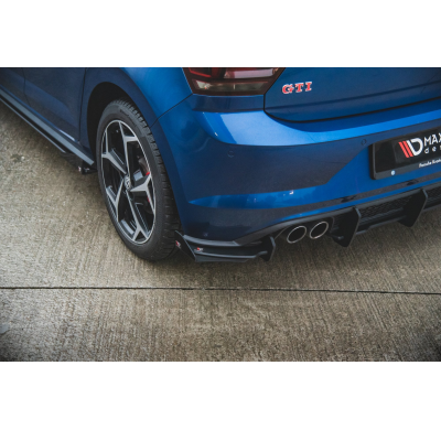 Racing Durability Difusor Paragolpes Trasero + Flaps Volkswagen Polo Gti Mk6 - Volkswagen/Polo Gti/Mk6 Maxton Design