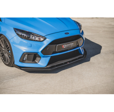 Racing Durability Splitter Delantero Inferior Abs + Flaps Ford Focus Rs Mk3 - Ford/Focus Rs/Mk3 Maxton Design