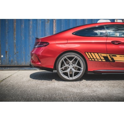 Racing Durability Splitters Traseros Laterales + Flaps Mercedes-Amg C43 Coupe C205 - Mercedes/C Klasa/W 205/C43 Amg Coupe Maxton