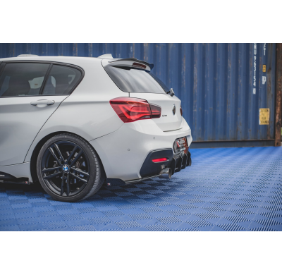 Racing Durability Splitters Traseros Laterales V.2 + Flaps for Bmw 1 F20 M-Pack Facelift / M140i  - Bmw/Serie 1/F20- F21 Facelif