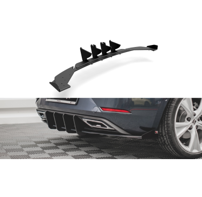 Racing Durability Difusor Paragolpes Trasero + Flaps Seat Leon Fr Hatchback Mk4 - Seat/Leon Fr/Mk4 [2020-] Maxton Design