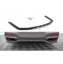 Splitter trasero central (con barras verticales) BMW 7 M-Pack G11 Facelift  Año:  2019-  Maxton ABS BIG RDG+RDG