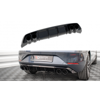 Difusor de paragolpes Trasero + Extremos de Escape Imitación Seat Leon FR Hatchback Mk4  Año:  2020-  Maxton ABS RSG+FE