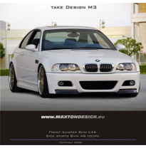 PARACHOQUES DELANTERO BMW 3 E46 COUPE &amp; CABRIO &lt; M3 LOOK &gt; MAXTON FIBRA