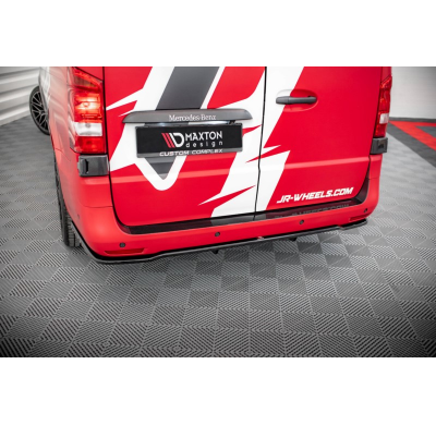 Splitter central trasero (con barras verticales) Mercedes-Benz Vito W447 Facelift  Año:  2020-  Maxton ABS BIG RDG+RDG