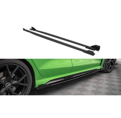 Faldones Laterales Street Pro Difusores + Flaps Audi RS3 Sedan 8Y  Año:  2020-  Maxton ABS C10 SD