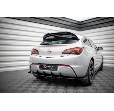 Difusor de paragolpes trasero + Aletas Street Pro Opel Astra GTC OPC-Line J MAXTON ABS C10 SD