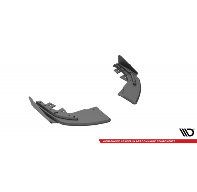 Splitters traseros laterales Street Pro + Flaps Audi S3 Sportback 8V Facelift MAXTON ABS C10 RSD