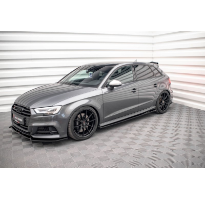 Difusores inferiores laterales Audi S3 / A3 S-Line Sportback 8V Facelift MAXTON ABS SDG