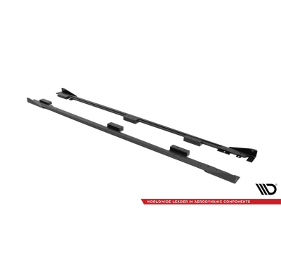 Faldones Laterales Street Pro Difusores + Flaps Audi A3 8Y  Año:  2020-  Maxton ABS C10 SD