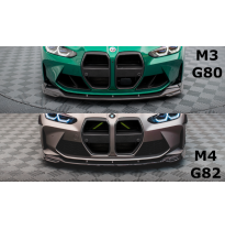 Splitter inferior delantero de fibra de carbono V.2 BMW M4 G82 / M3 G80  Año:  2021-  Maxton Carbono FD