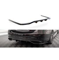 Splitter trasero central (con barras verticales) Mercedes-Benz S AMG-Line W223  Año:  2020-  Maxton ABS BIG RDG+RDG