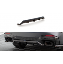 Splitter central trasero (con barras verticales) BMW X3 M-Pack G01 Facelift  Año:  2021-  Maxton ABS BIG RDG+RDG