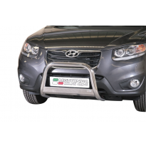 Defensa Delantera Acero Inox Hyundai Santa Fe 10&gt; Diametro 63 Homologada