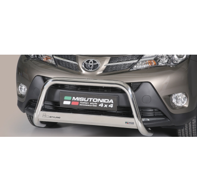 Defensa Delantera Acero Inox Homologacion Ec Toyota Rav 4 13> Medium Bar Acero Inox Diametro 63