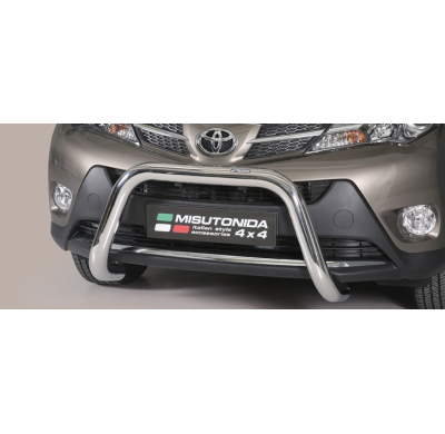 Defensa Delantera Acero Inox Homologacion Ec Toyota Rav 4 13> Super Bar Acero Inox Diametro 76