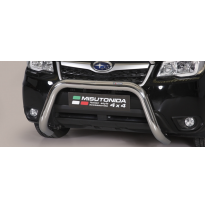 Defensa Delantera Acero Inox Homologacion Ec Subaru Forester 13&gt; Super Bar Acero Inox Diametro 76