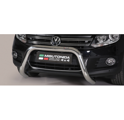 Defensa Delantera Acero Inox Homologacion Ec Volkswagen Tiguan Sport & Style/ Trend & Fun 11> Super Bar Acero Inox Diametro 76