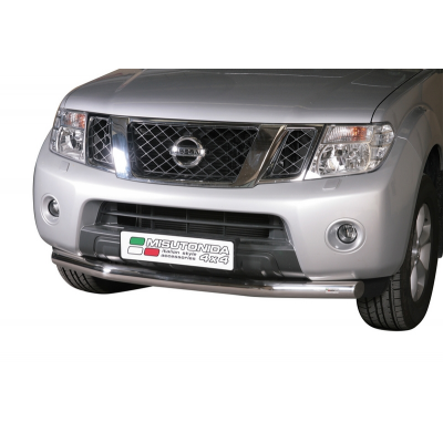 Defensa Delantera Acero Inox Nissan Pick Up Navara D.C. 10>