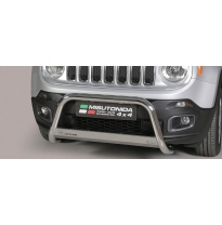 Defensa Delantera Acero Inox Jeep Renegade 14&gt; - Diametro 63mm - Homologacion Ce