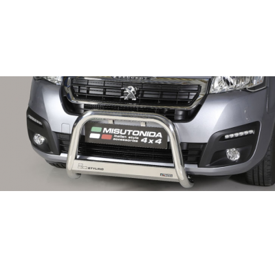 Defensa Delantera Acero Inox Peugeot Partner 16> Diametro 63 Homologada Misutonida