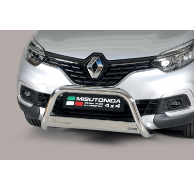 Defensa Delantera Acero Inox Renault Captur 18> ø 63 Homologada - Misutonida Italia