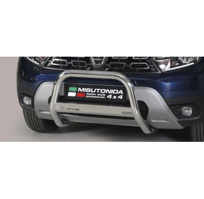 Defensa Delantera Acero Inox Dacia Duster 2018-2019 ø 63 Homologada - Misutonida Italia
