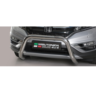 Defensa Delantera Acero Inox Honda Cr  V 16> Diametro 76 Homologada Misutonida