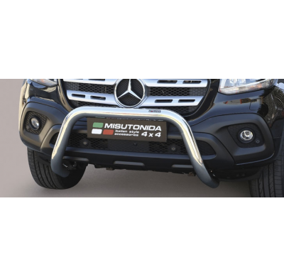 Defensa Delantera Acero Inox Mercedes X Class ø 76 Homologada - Misutonida Italia