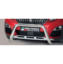 Defensa Delantera Acero Inox Peugeot 3008 18&gt; ø 76 Homologada - Misutonida Italia