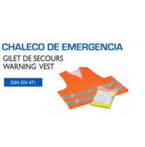 Chaleco Emergencia Din En471 Naranja