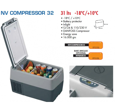 Nevera Compresor 32 Lts.