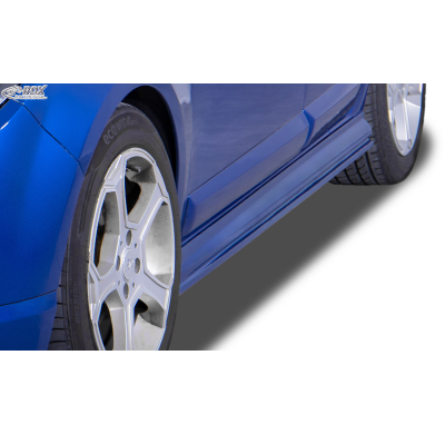 Faldones laterales RDX para DACIA Sandero 1 (SD/SDR) "Edition" Conjunto para ambos lados. Fabricado en plástico ABS. Incluye hom