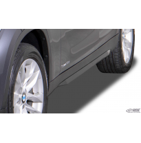 Faldones laterales RDX para BMW X1 E84 &quot;Slim&quot; Conjunto para ambos lados. Fabricado en plástico ABS. Negro de alto brillo. Incluy
