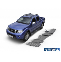 Protector Aluminio 4 Mm Rival Kit Completo C/Depósito (5 Uds.) Nissan Navara D23 2,5d; 2,3d (Incl. Euro6) 2015-2020