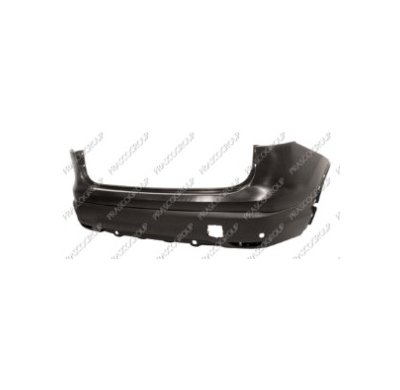 Paragolpes Trasero Negro Con Agujeros Para Sensor De Aparacamiento Qashqai 01/14> Nissan Qashqai 2014->