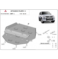 Protección Del Caja De Cambios Mitsubishi Pajero 4 (V80, V90) 2007-2018 Acero 3mm