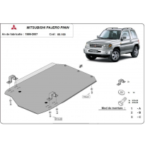 Protección Del Caja De Cambios Mitsubishi Montero Pinin 1997-2007 Acero 3mm