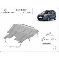 Cubre Carter Metalico Dacia Dokker 2012-2018 Acero 2mm