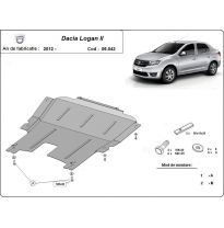 Cubre Carter Metalico Dacia Logan 2 2012-2018 Acero 2mm